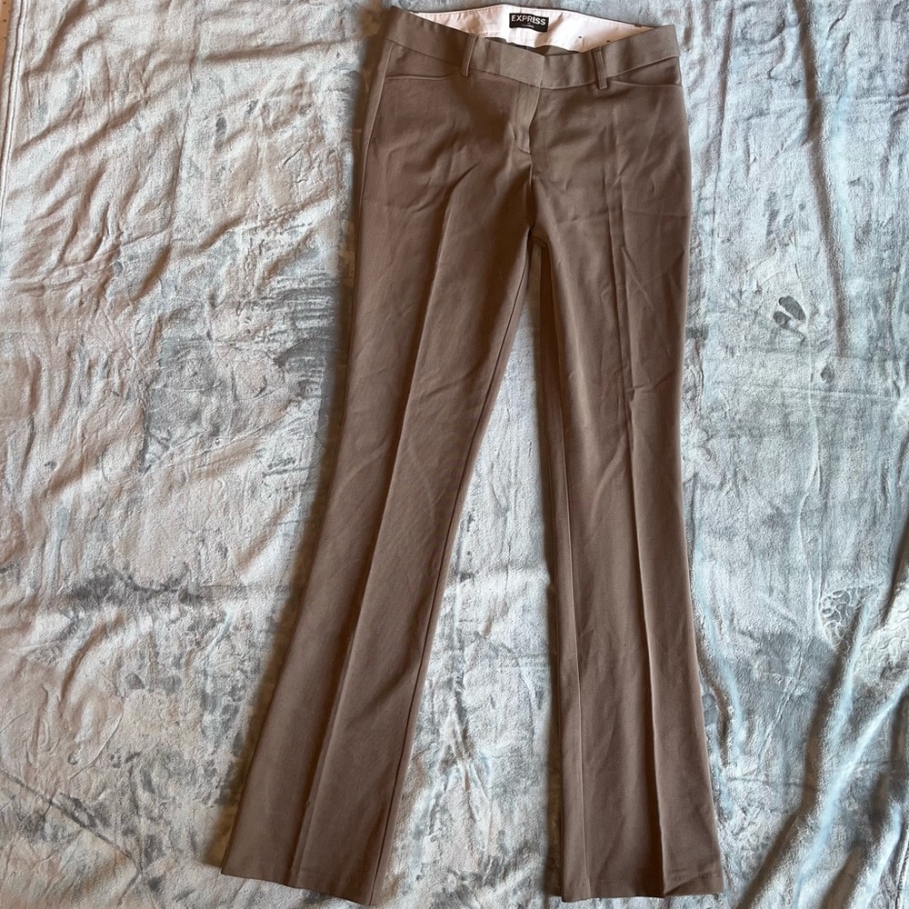 Express Columnist Dress Pants- Dark Khaki